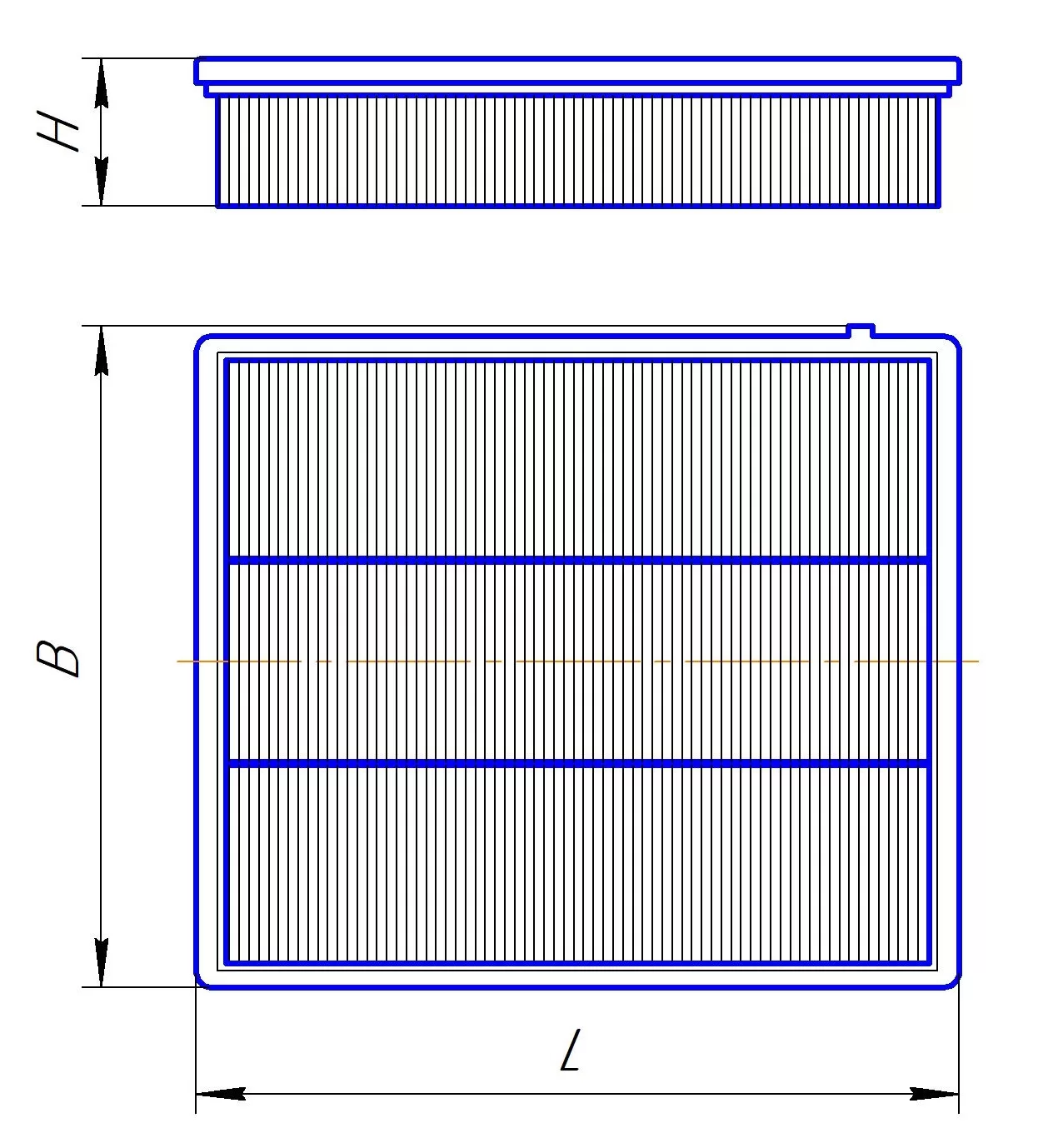 Сменный элемент воздухоочистителей для двигателей внутреннего сгорания DIFA 4478