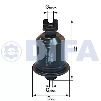 Фильтр сменный для топлива DIFA 6007