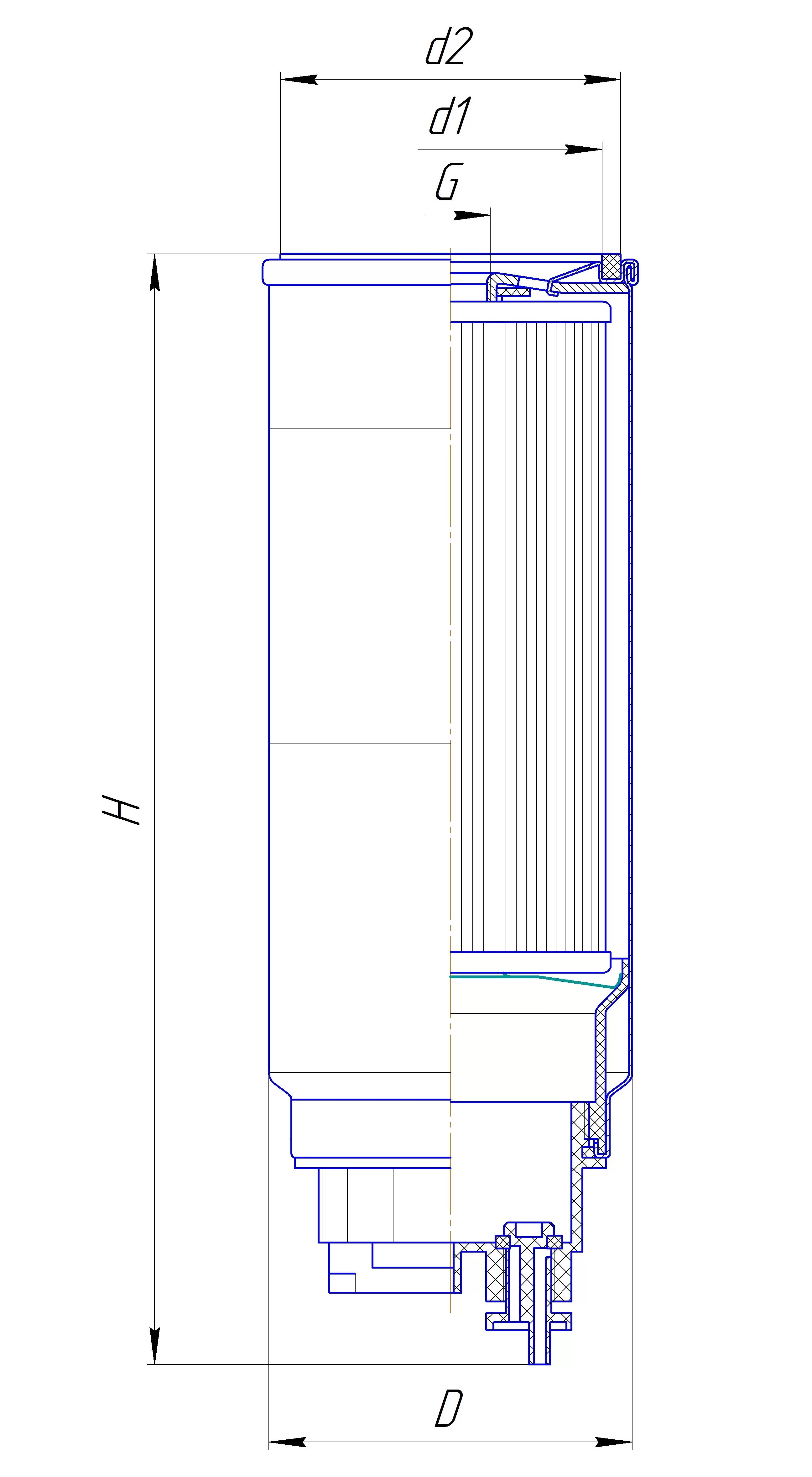 Фильтр сменный для топлива DIFA 6402/1