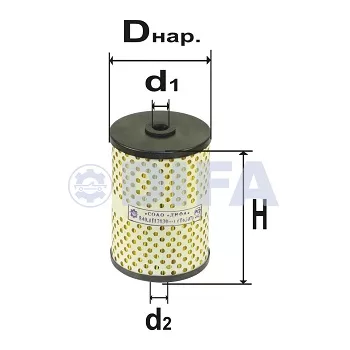 Сменный элемент фильтров очистки топлива DIFA 6307