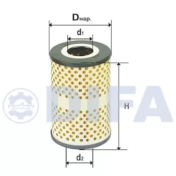 Сменный элемент фильтров очистки масла DIFA 5326