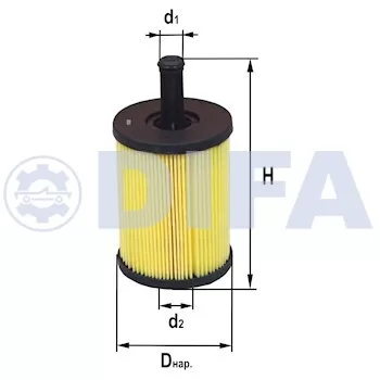 Сменный элемент фильтров очистки масла DIFA 5362E