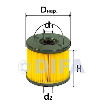 Сменный элемент фильтров очистки топлива DIFA 6313
